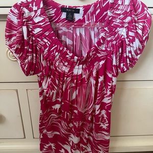 Small pink and white blouse